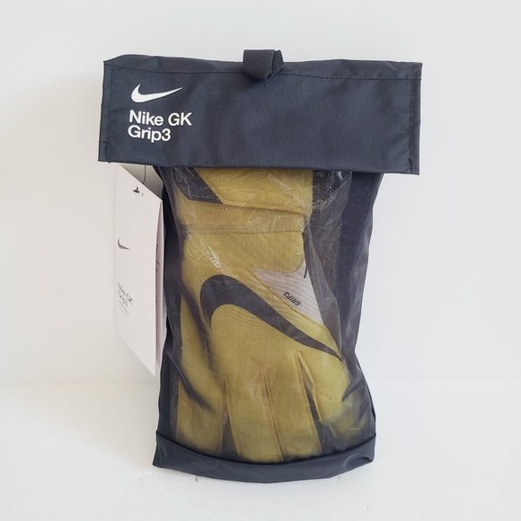 Nike GK Grip 3 Football Soccer Goal Keeper Gloves CN5651-765 Size 9 Yellow